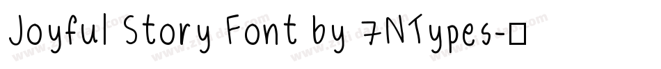 Joyful Story Font by 7NTypes字体转换